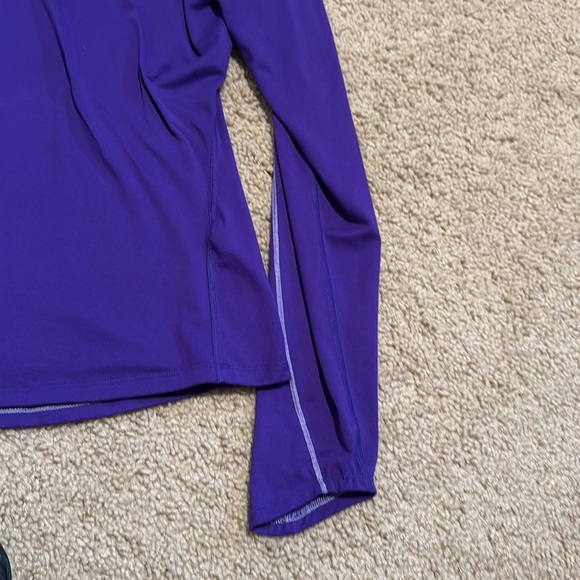 Nike 1/4 zip deep purple top - Picture 4 of 5